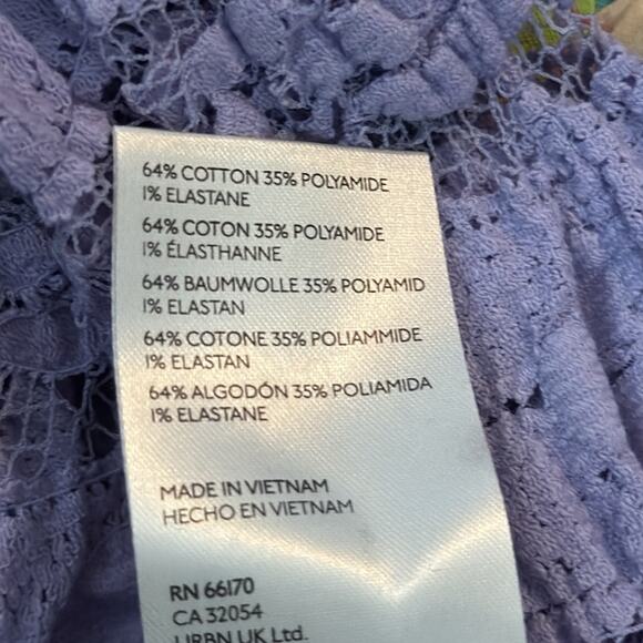 NWT Free People Lavender Shayla Crochet Lace Bodycon Mini Dress - Picture 5 of 5